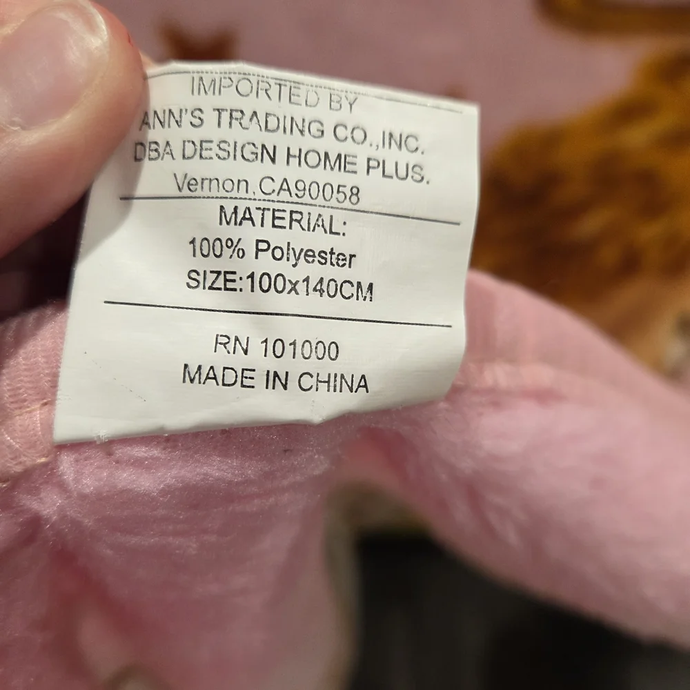 Soft Pink Angel Throw